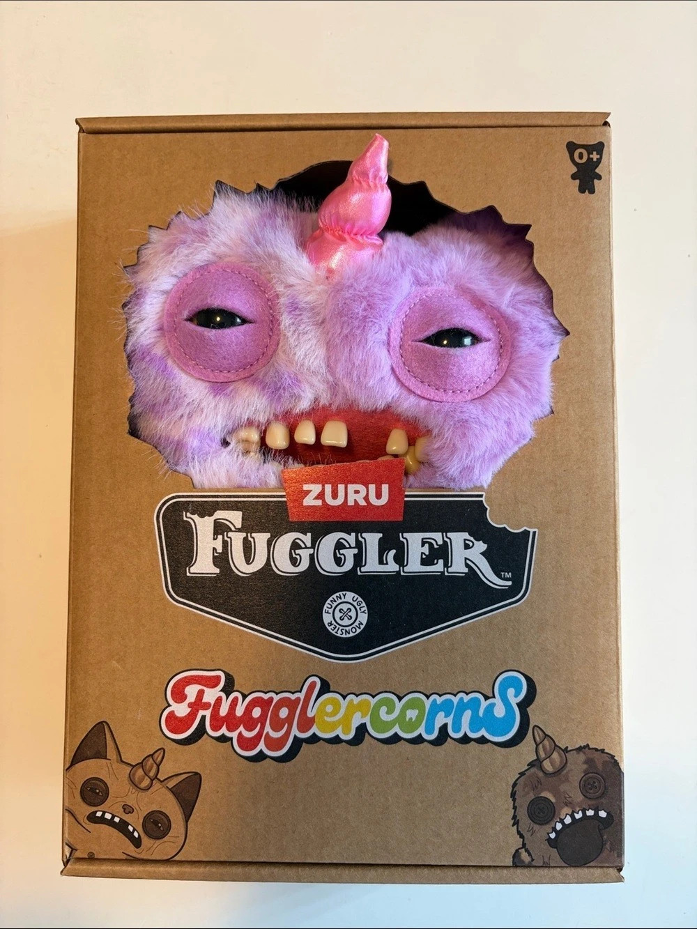ZURU Fuggler Fugglercorns Purple Pink Plush Toy NWT